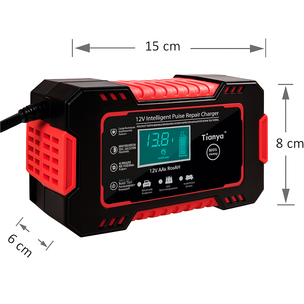 PowerFix™ – Cargador Inteligente y Reparador de Baterías 12V
