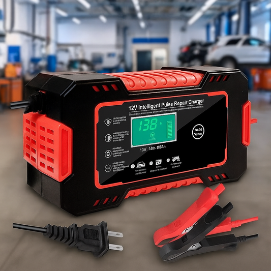 PowerFix™ – Cargador Inteligente y Reparador de Baterías 12V