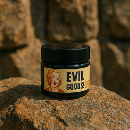 EVIL GOODS! Resalta lo natural del sebo y el efecto rejuvenecedor